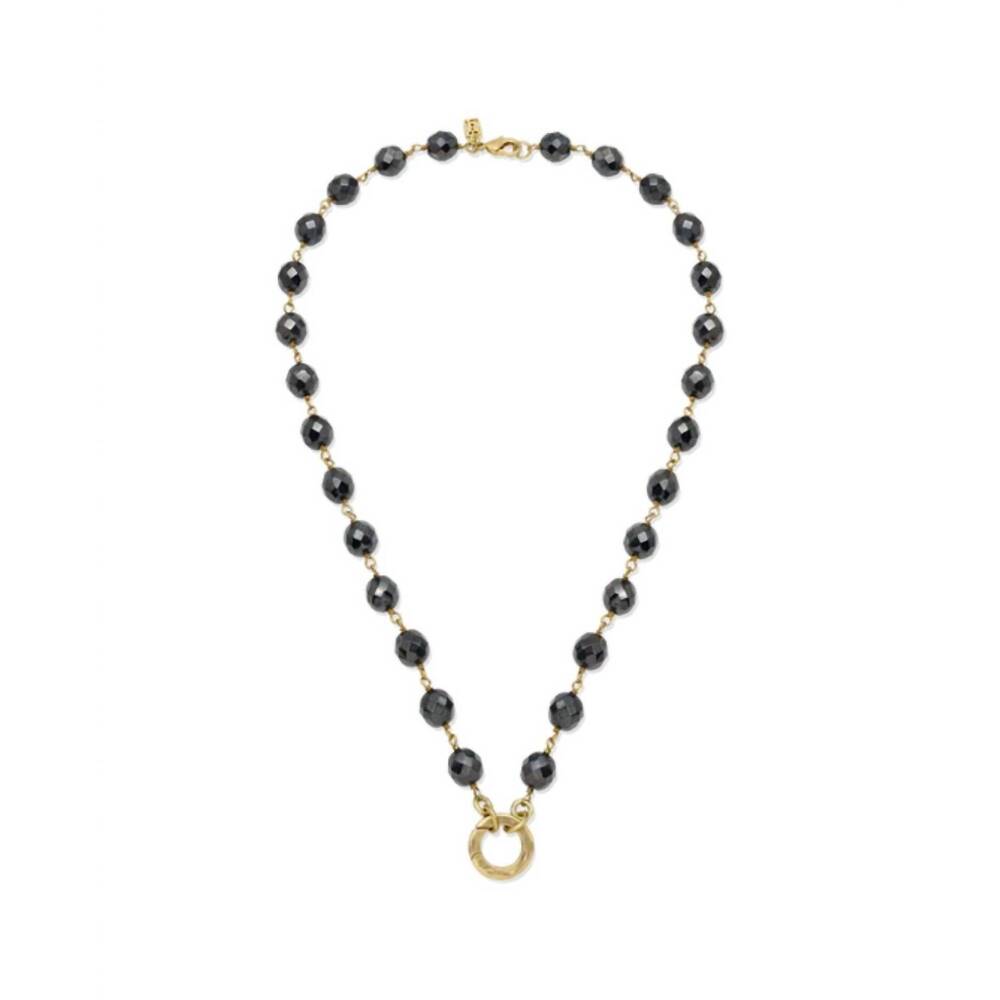 NEW WAXING POETIC women's ensemble necklace - 18" in hematite